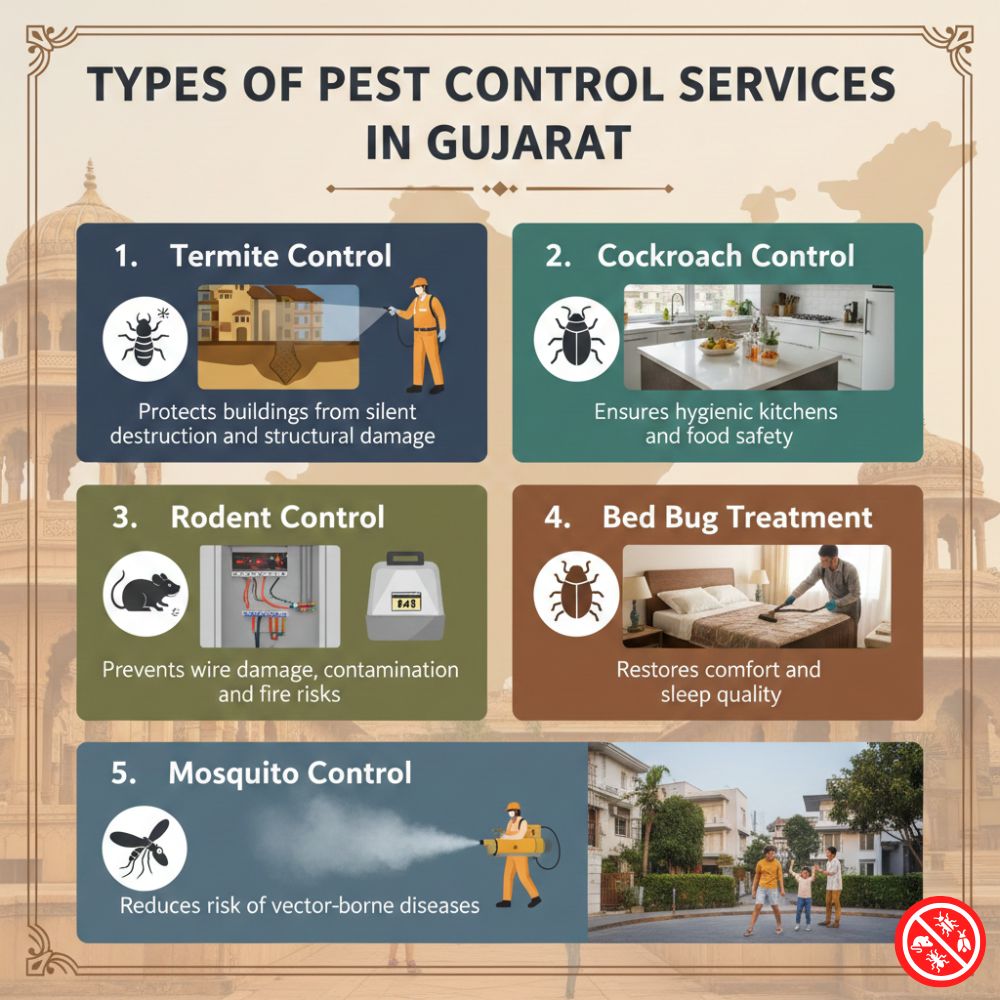 Types of Pest Control Services in Ahmedabad, Gujarat