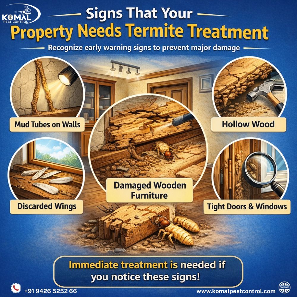 Signs That Your Property Needs Termite Treatment